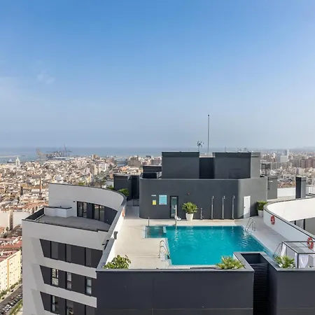 Appartement Skyline 5 Pool & Parking Free Málaga
